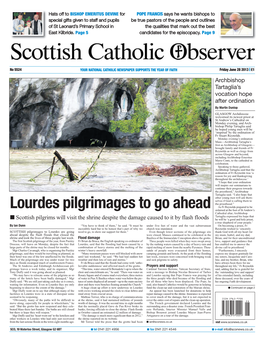 Lourdes Pilgrimages to Go Ahead