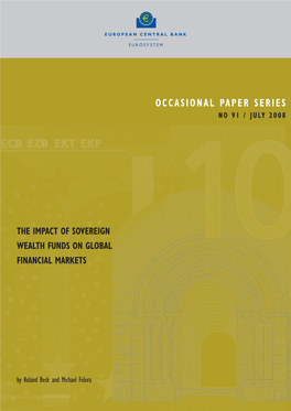 The Impact of Sovereign Wealth Funds on Global Financial Markets