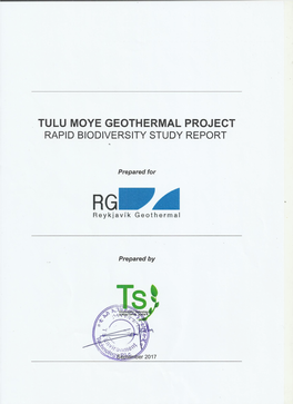 Rapid Biodiversity Assessment of the Project Area