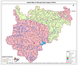 Aquifer Map of Yalburga Taluk, Koppal District