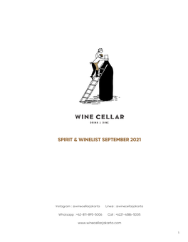 Spirit & Winelist July 2021