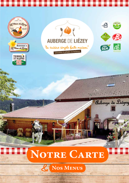 Notre Carte Complète (Plats + Boissons)