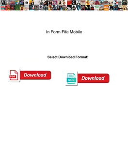 In Form Fifa Mobile