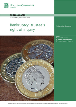 Bankruptcy: Trustee's by Lorraine Conway