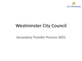 Secondary Transfer Process 2021 Topics