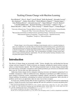 Tackling Climate Change with Machine Learning