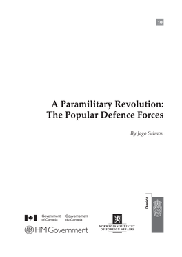 A Paramilitary Revolution: the Popular Defence Forces