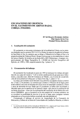 Descargar PDF “Excavaciones De Urgencia En El Yacimiento De Arenas Bajas, (Cobeja) Toledo”