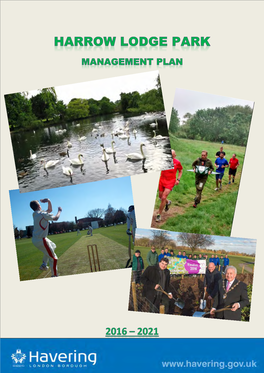 Harrow Lodge Park Management Plan