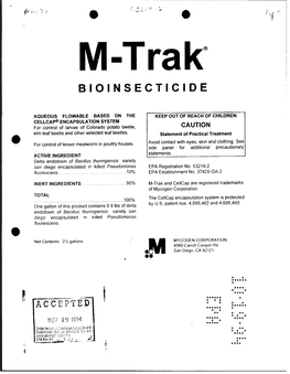 U.S. EPA, Pesticide Product Label, , 11/10/1994