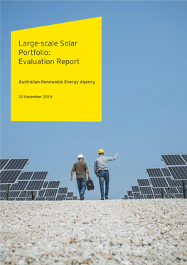 Large-Scale Solar Portfolio: Evaluation Report