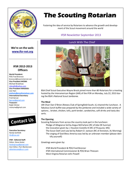 Master Scouting Rotarian September 2013
