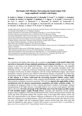 Harvesting the South Ecliptic Pole Large-Amplitude Variables with Kepler