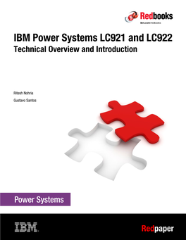 IBM Power Systems LC921 and LC922 Technical Overview and Introduction