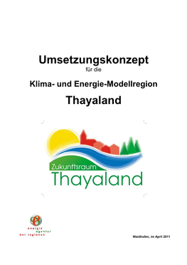 Umsetzungskonzept Thayaland