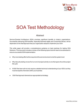 SOA Test Methodology