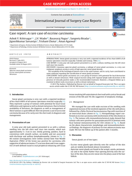 A Rare Case of Eccrine Carcinoma