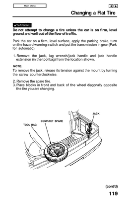 Changing a Flat Tire