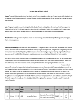 North Eastern Railway Civil Engineering Drawings List