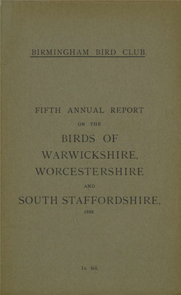 Birds of Warwickshire, Worcestershire South