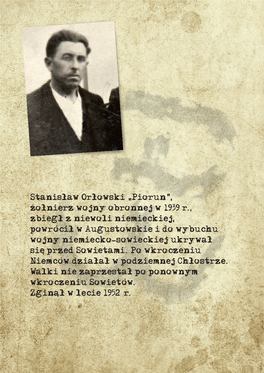 Stanisław Orłowski " Piorun"