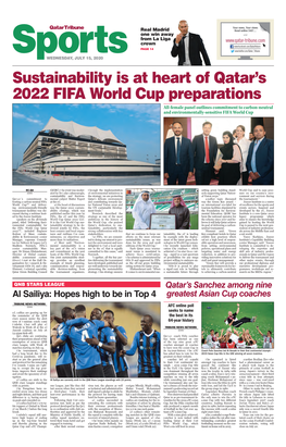 Sustainability Is at Heart of Qatar's 2022 FIFA World Cup Preparations