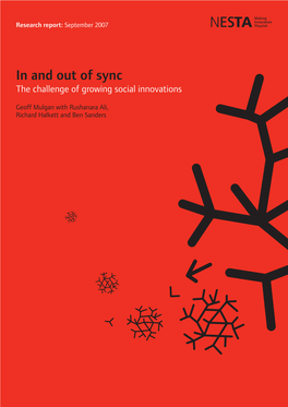 In and out of Sync : the Challenge of Growing Social Innovations