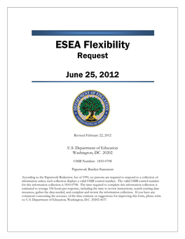 South Dakota: Approved ESEA Flexibility Request -- June 29, 2012