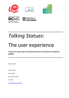 Talking Statues: the User Experience