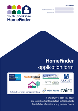South Lanarkshire Homefinder Form 1051 Kb