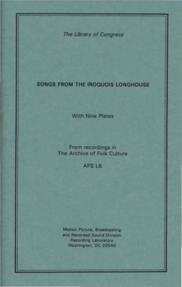 Songs from the Iroquois Longhouse AFS L6