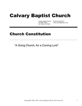 Calvary Baptist Church