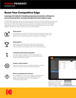 KODAK PRINERGY Workflow Brochure