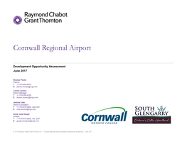 Cornwall Regional Airport – Development Plan
