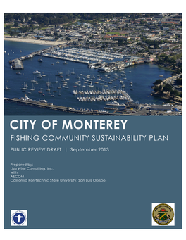 Monterey Fishing Community Sustainability Plan (2013)