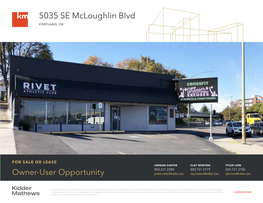 5035 SE Mcloughlin Blvd PORTLAND, OR