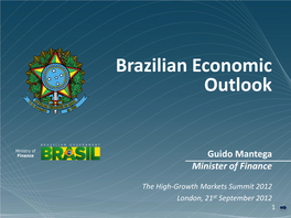 Brazilian Economic Outlook