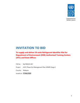 Invitation to Bid