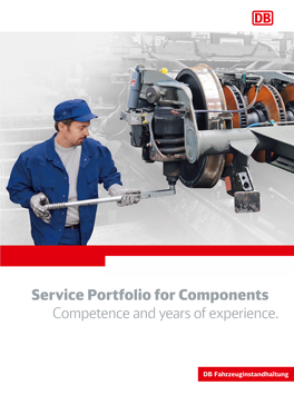 Service Portfolio for Components Competence and Years of Experience