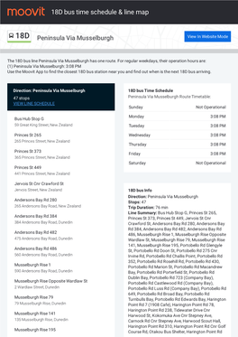 18D Bus Time Schedule & Line Route