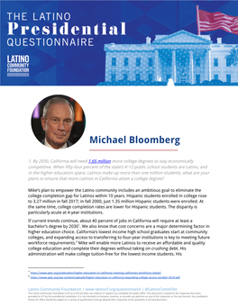 Michael Bloomberg ______