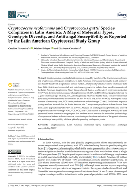 Cryptococcus Neoformans and Cryptococcus Gattii Species