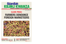 Clove Price: Farmers Denounce Foreign Marketeers