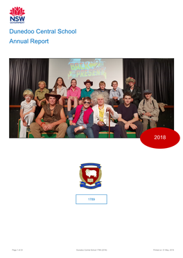 2018 Dunedoo Central School Annual Report