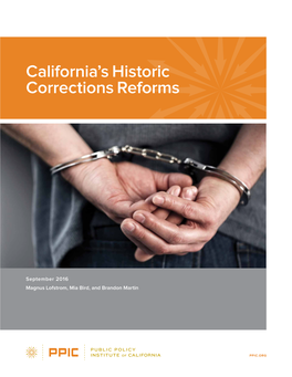 California's Historic Corrections Reforms