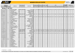 Midweek Regular Coupon 27/06/2019 11:55 1 / 2