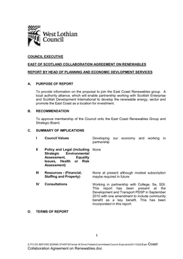 Collaboration Agreement on Renewables.Doc 1