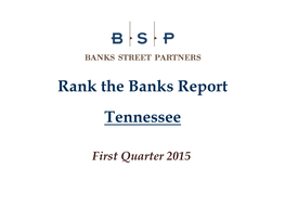 Rank the Banks Report Tennessee