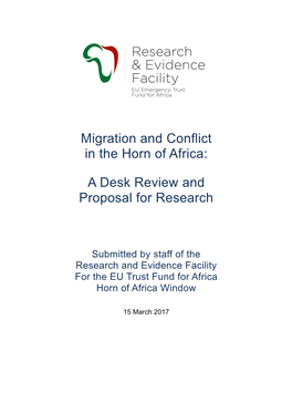 Migration and Conflict in the Horn of Africa