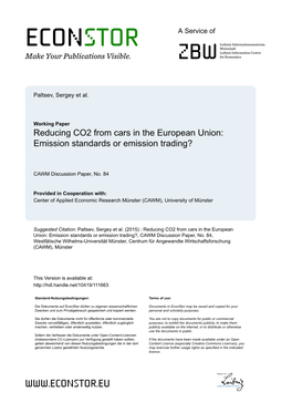 Emission Standards Or Emission Trading?